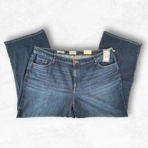 Universal Thread Relaxed Wide Leg Jeans - Size 24 - Dark Wash - WDM-100010